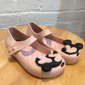 Pink Mini Melissa Minnie and Mickey Shoes